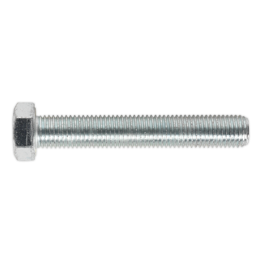 Sealey 8.8 Zinc Plated HT Setscrew M16 x 100mm, DIN 933 - Pack o