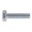 Sealey 8.8 Zinc Plated HT Setscrew M4 x 10mm, DIN 933 - Pack of 50