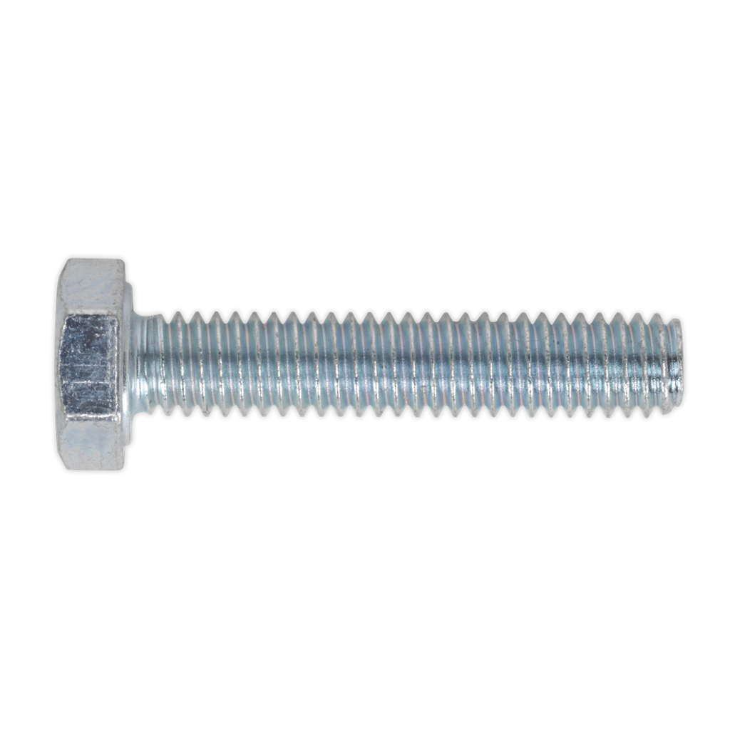 Sealey 8.8 Zinc Plated HT Setscrew M4 x 20mm, DIN 933 - Pack of 50