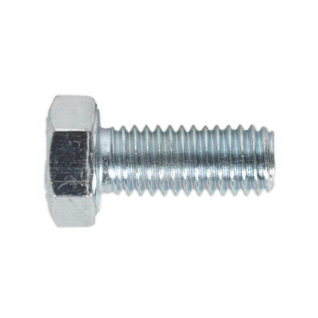 Sealey 8.8 Zinc Plated HT Setscrew M5 x 12mm, DIN 933 - Pack of 