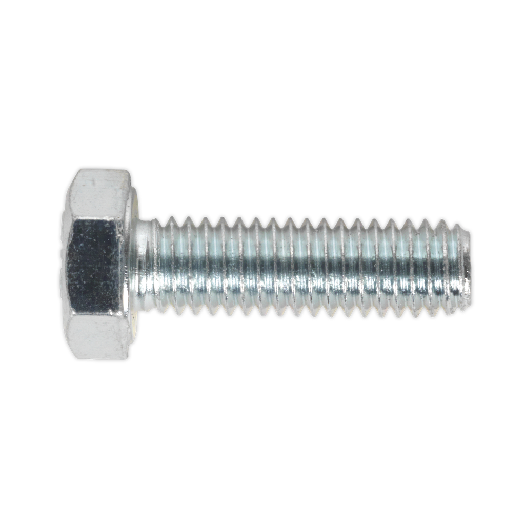 Sealey 8.8 Zinc Plated HT Setscrew M6 x 20mm, DIN 933 - Pack of 50