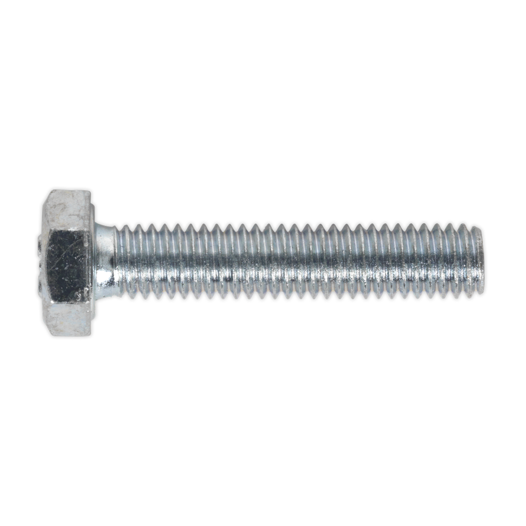8.8 Zinc Plated HT Setscrew M6 x 30mm, DIN 933 - Pack of 50