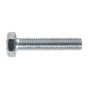 Sealey 8.8 Zinc Plated HT Setscrew M6 x 30mm, DIN 933 - Pack of 50