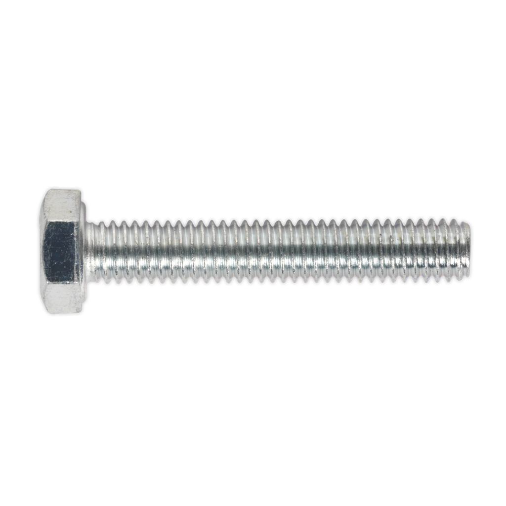 Sealey 8.8 Zinc Plated HT Setscrew M6 x 35mm, DIN 933 - Pack of 50