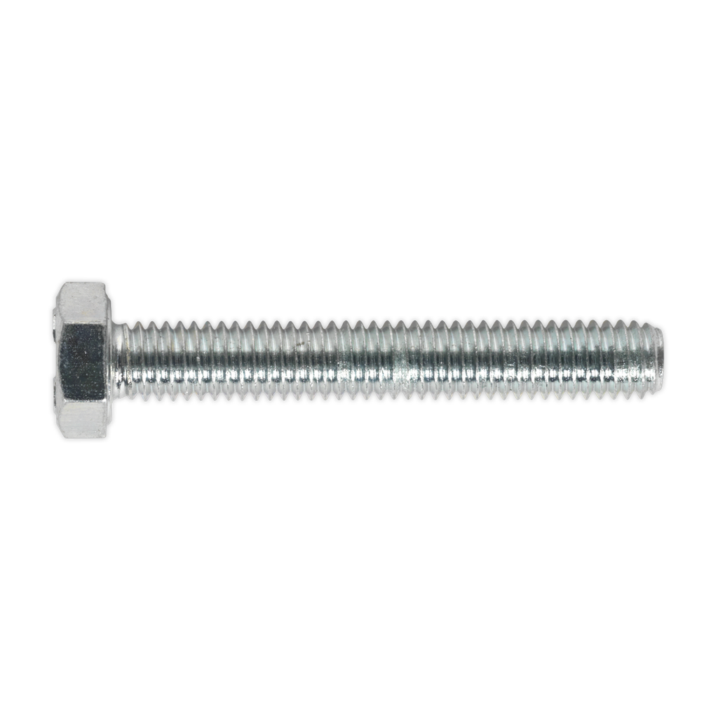 Sealey 8.8 Zinc Plated HT Setscrew M6 x 40mm, DIN 933 - Pack of 50