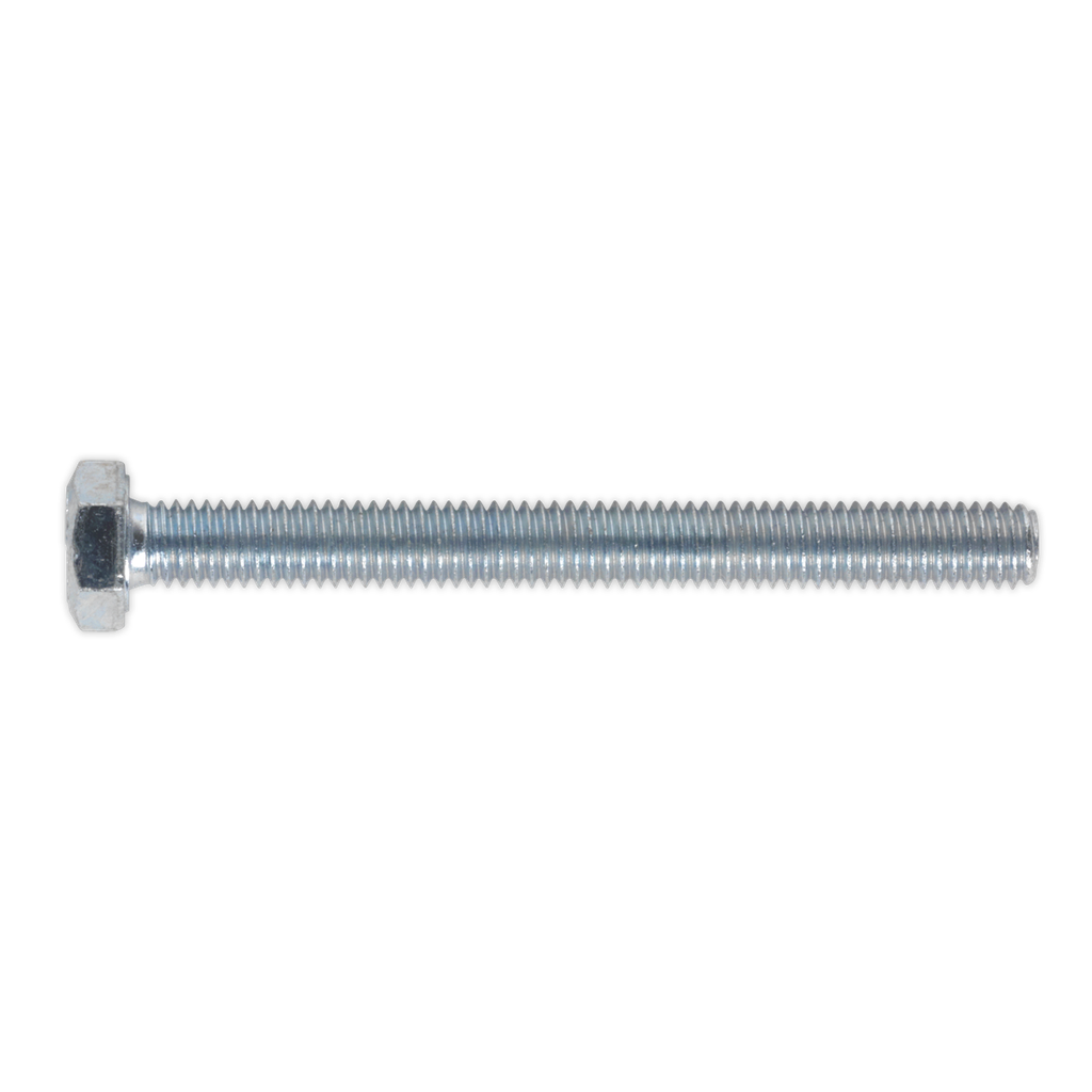 Sealey 8.8 Zinc Plated HT Setscrew M6 x 60mm, DIN 933 - Pack of 50