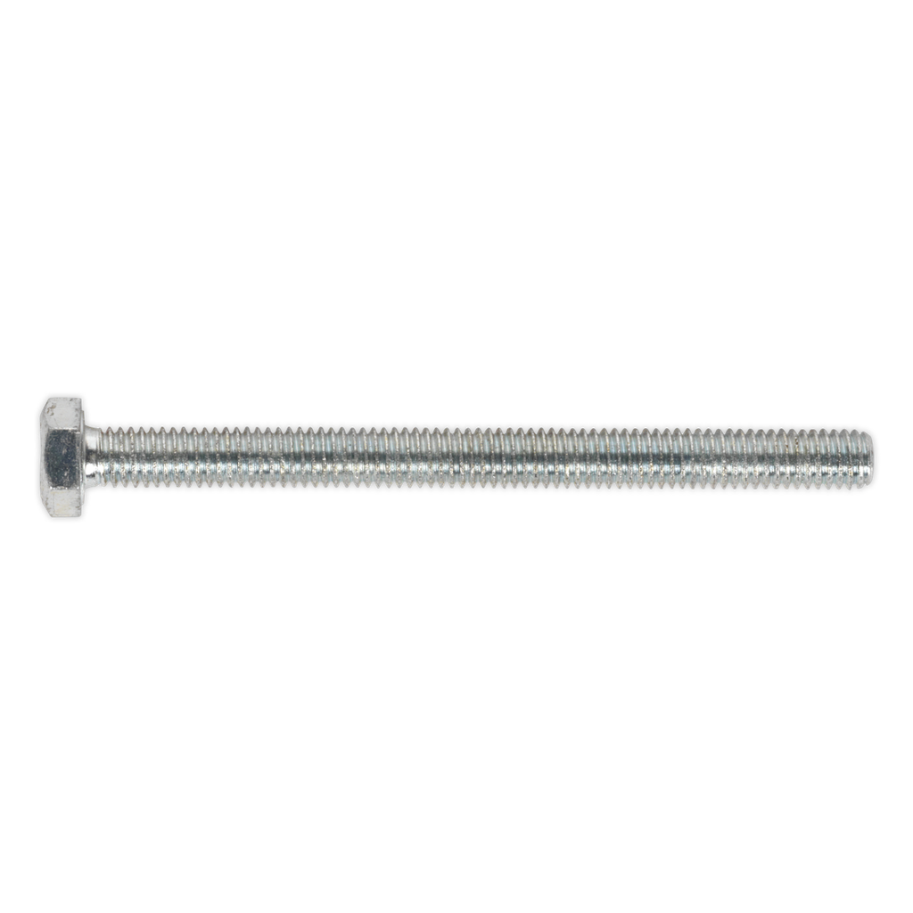 Sealey 8.8 Zinc Plated HT Setscrew M6 x 75mm, DIN 933 - Pack of 