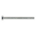Sealey 8.8 Zinc Plated HT Setscrew M6 x 75mm, DIN 933 - Pack of 