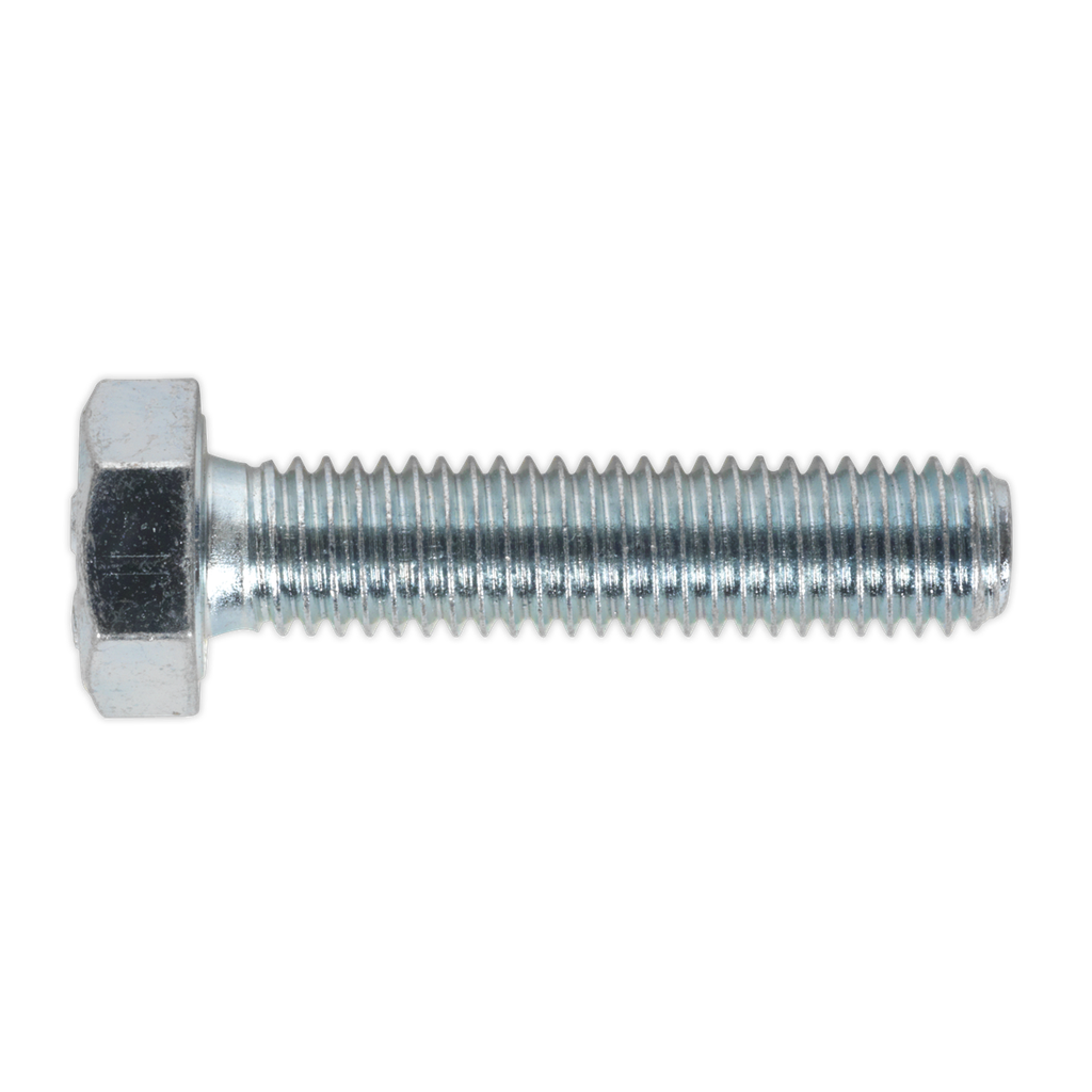 Sealey 8.8 Zinc Plated HT Setscrew M8 x 35mm, DIN 933 - Pack of 50