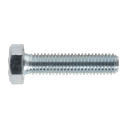 8.8 Zinc Plated HT Setscrew M8 x 35mm, DIN 933 - Pack of 50