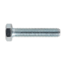 8.8 Zinc Plated HT Setscrew M8 x 40mm, DIN 933 - Pack of 50
