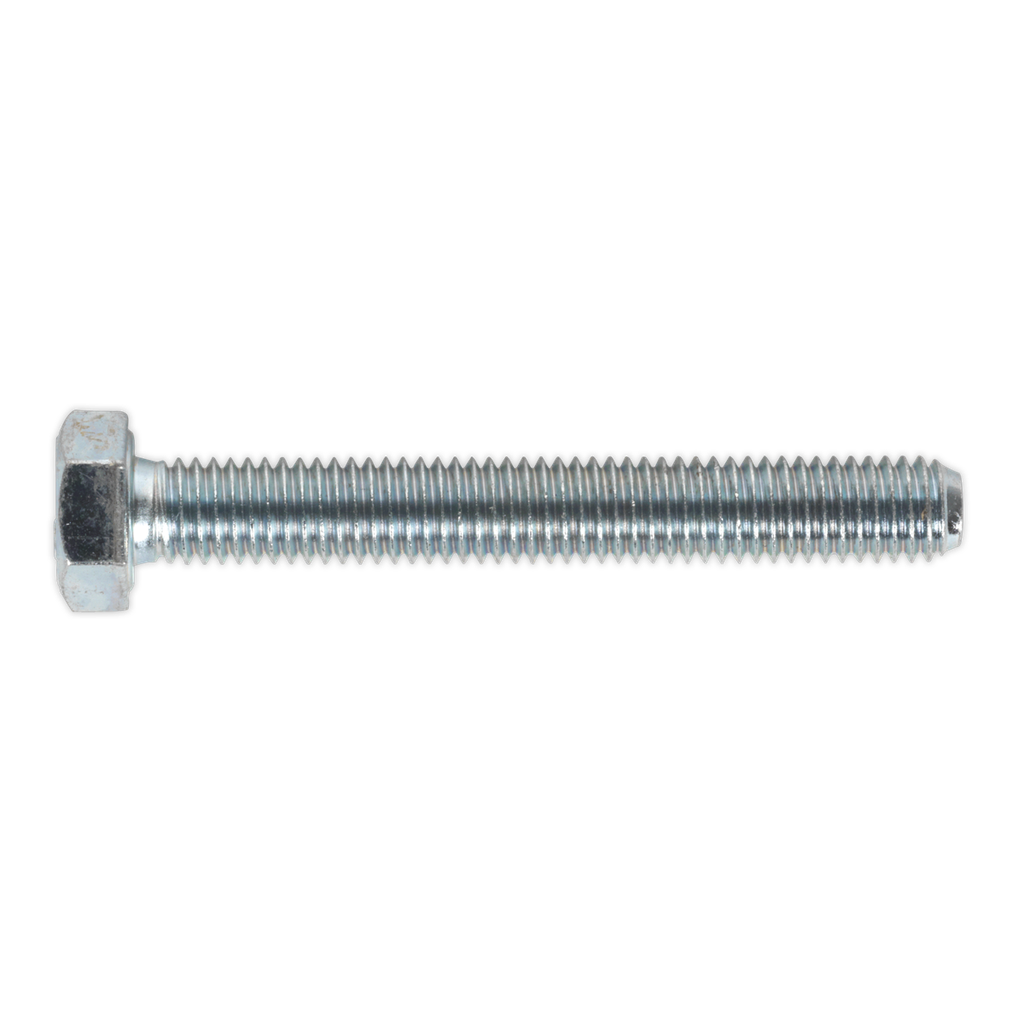 Sealey 8.8 Zinc Plated HT Setscrew M8 x 60mm, DIN 933 - Pack of 50
