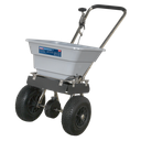 Stainless Steel Broadcast Salt Spreader 37kg Walk Behind
