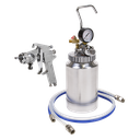 Sealey Pressure Pot System with Spray Gun & Hoses 1.8mm Set-Up