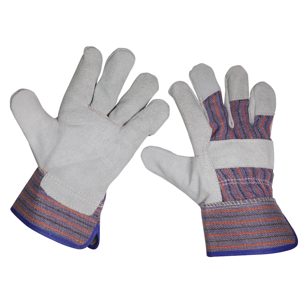 Sealey Worksafe® Rigger's Gloves - Pack of 6 Pairs