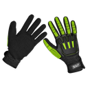 Cut & Impact Resistant Gloves, Large - Pair