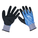 Sealey Worksafe® Waterproof Latex Gloves, Large - Box of 120 Pairs