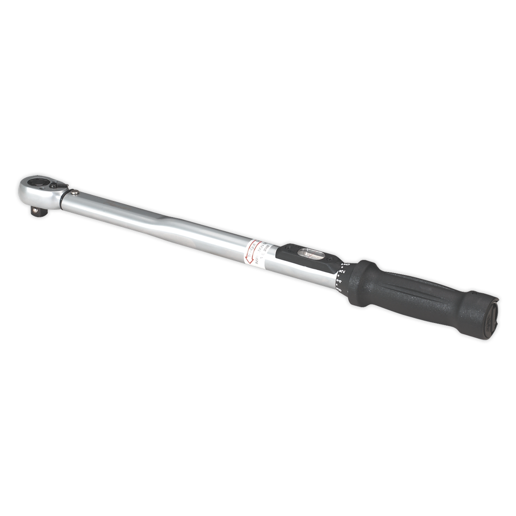 Sealey Premier Calibrated Locking Micrometer Style Torque Wrench 1/2"Sq Drive 40-210Nm