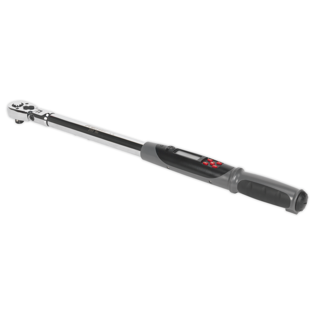 Premier Flexi-Head Digital Torque Wrench with Angle Function 1/2"Sq Drive 20-200Nm