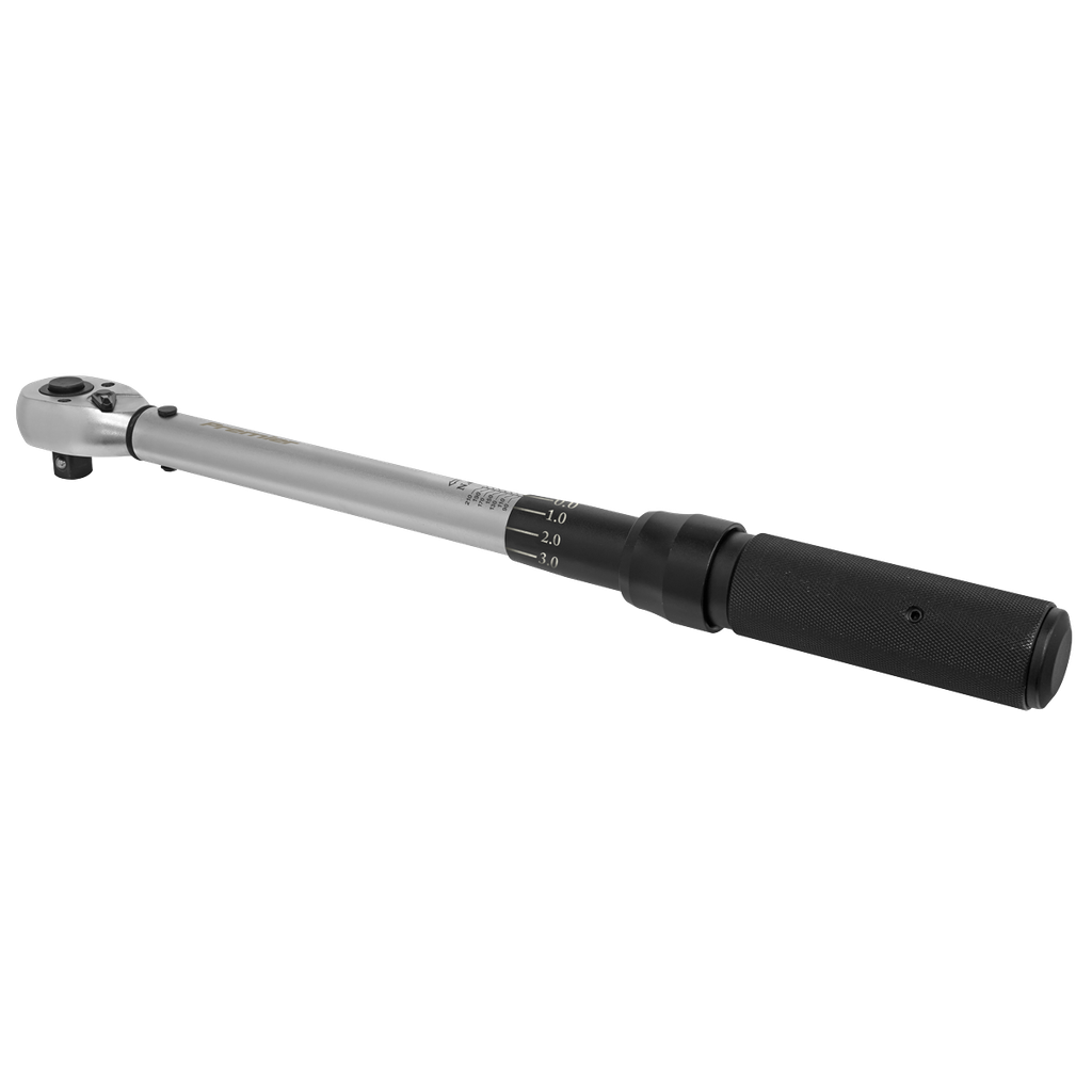 Sealey Premier Micrometer Style Torque Wrench 1/2"Sq Drive 40-210Nm