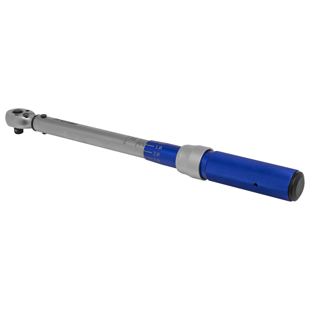 Sealey Premier Calibrated Micrometer Torque Wrench 3/8"Sq Drive 