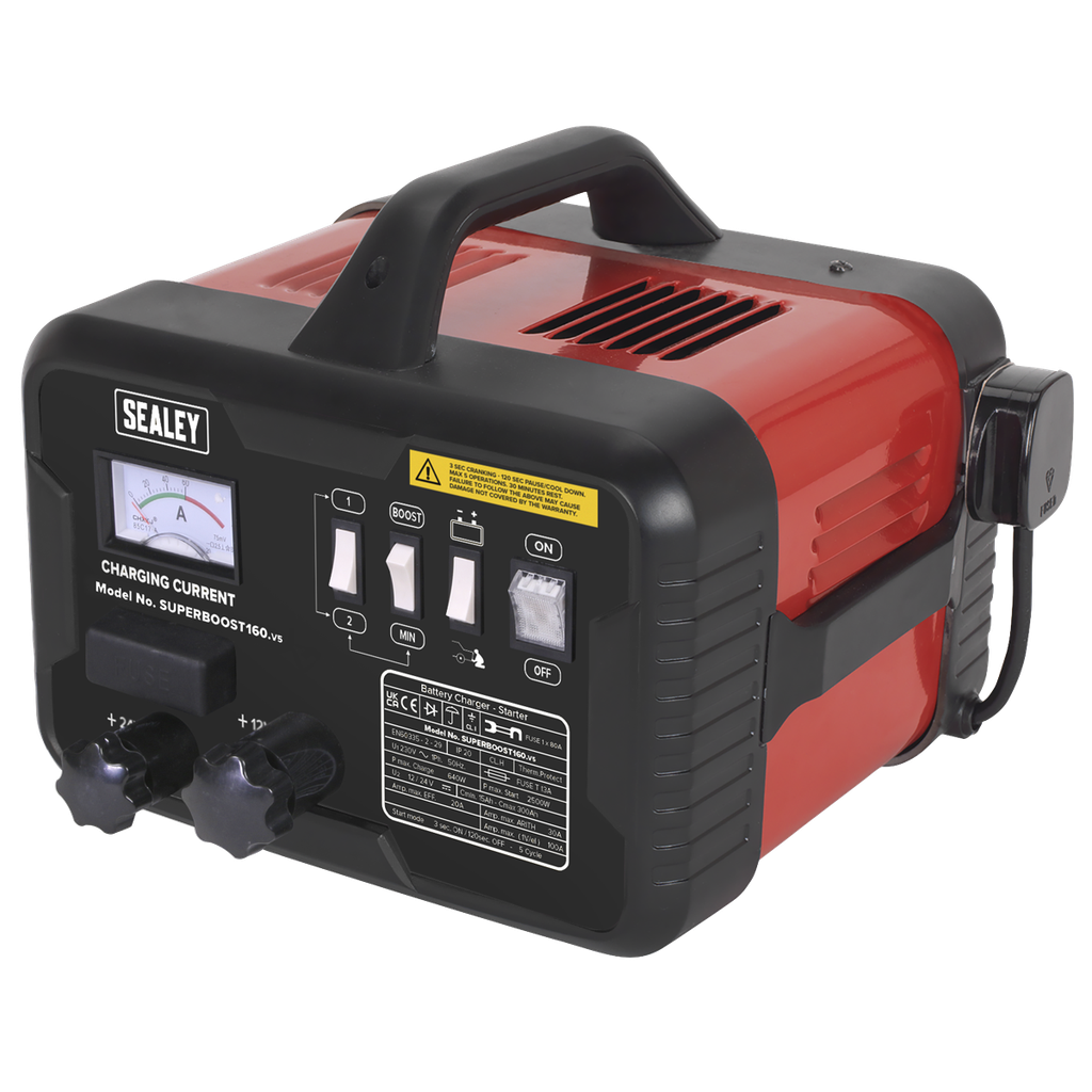Sealey 12/24V Starter/Charger 160/30Amp 230V