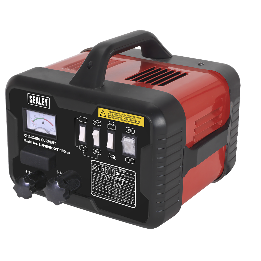 Sealey 12/24V Starter/Charger 180/40A 230V
