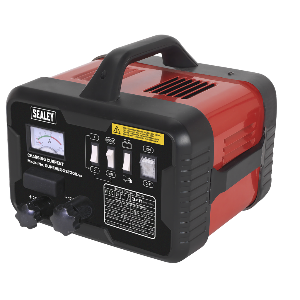 Sealey 12/24V Starter/Charger 200/45A 230V