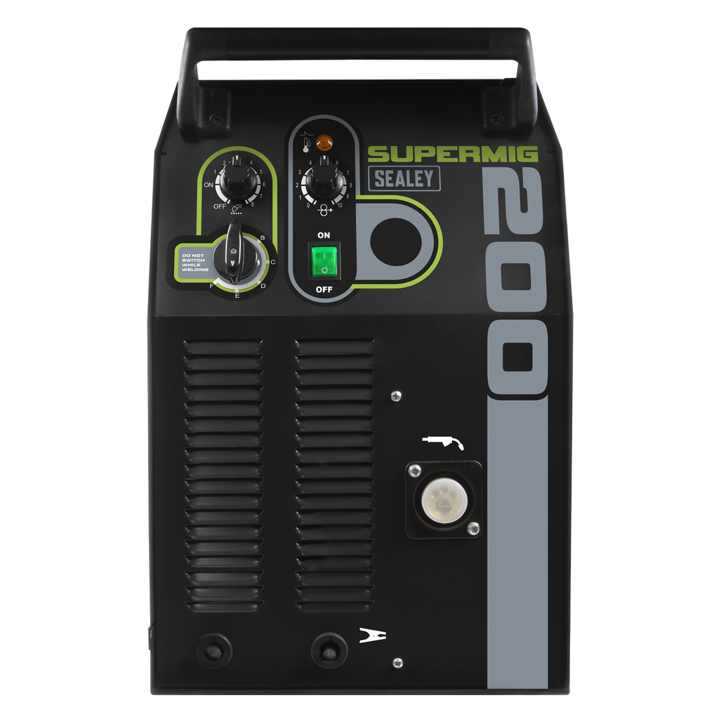 Professional Gas/Gasless MIG Welder with Binzel® Euro Torch 200A 230V