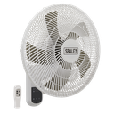 3-Speed Wall Fan with Remote Control 16" 230V