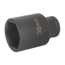 Sealey Deep Impact Socket 1/2"Sq Drive 38mm