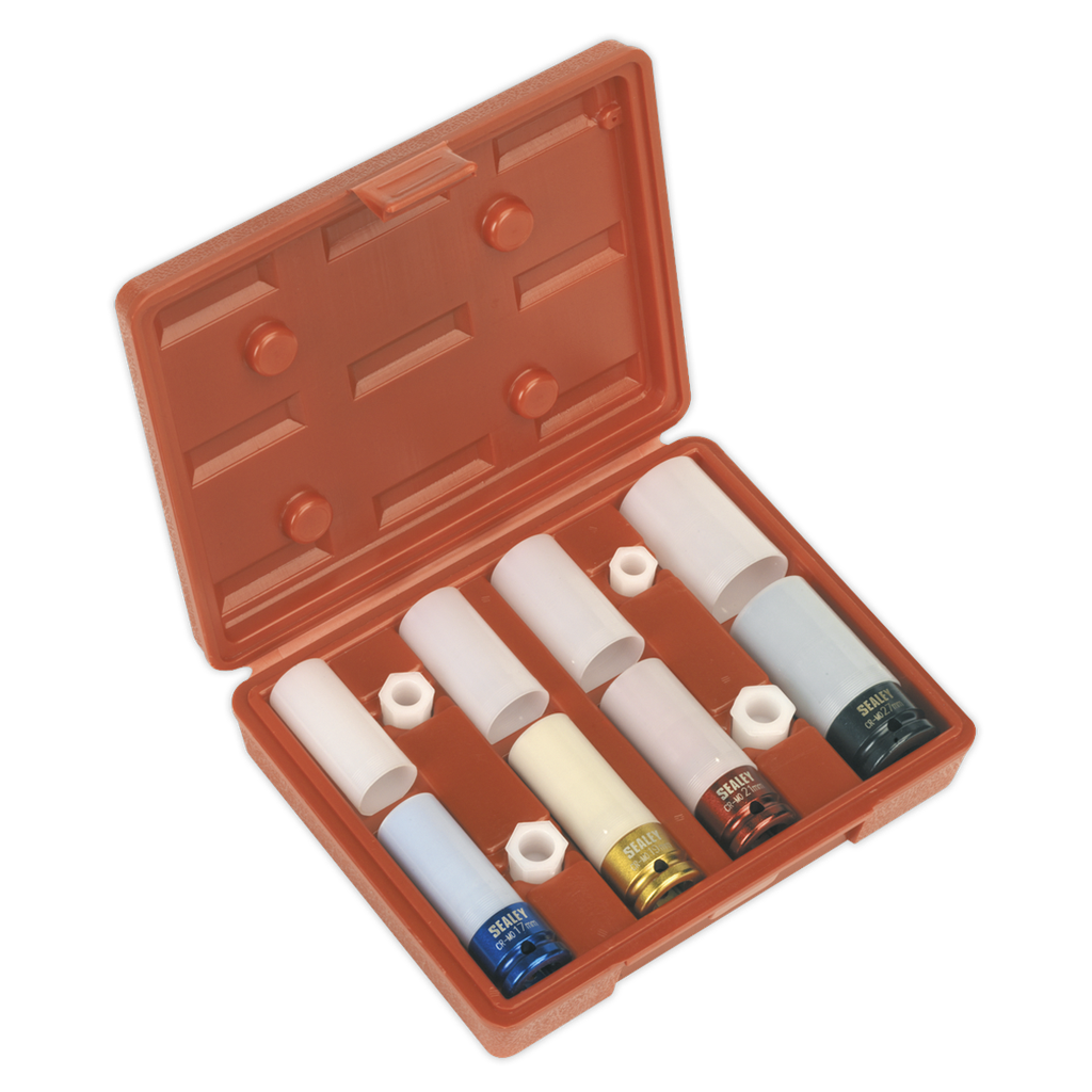 Sealey Alloy Wheel Impact Socket Set 1/2"Sq Drive 4pc