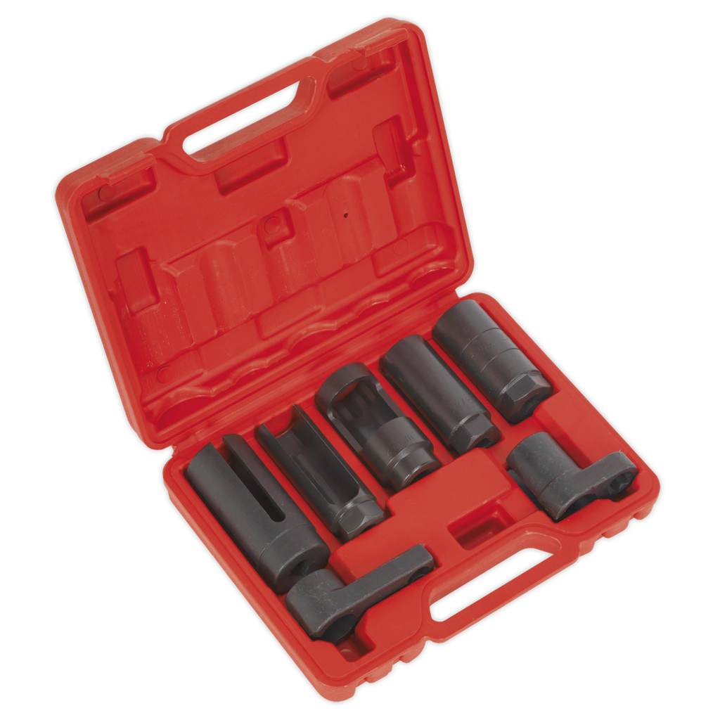 Oxygen Sensor Socket Set 3/8" & 1/2"Sq Drive 7pc