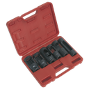 Sealey Diesel Injector Window Socket Set 1/2"Sq Drive 6pc