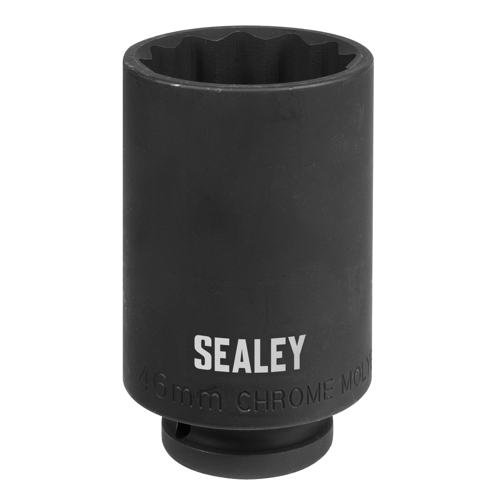 Sealey Impact Socket 1/2"Sq Drive 12-Point 46mm