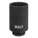 Sealey Impact Socket 1/2"Sq Drive 12-Point 46mm