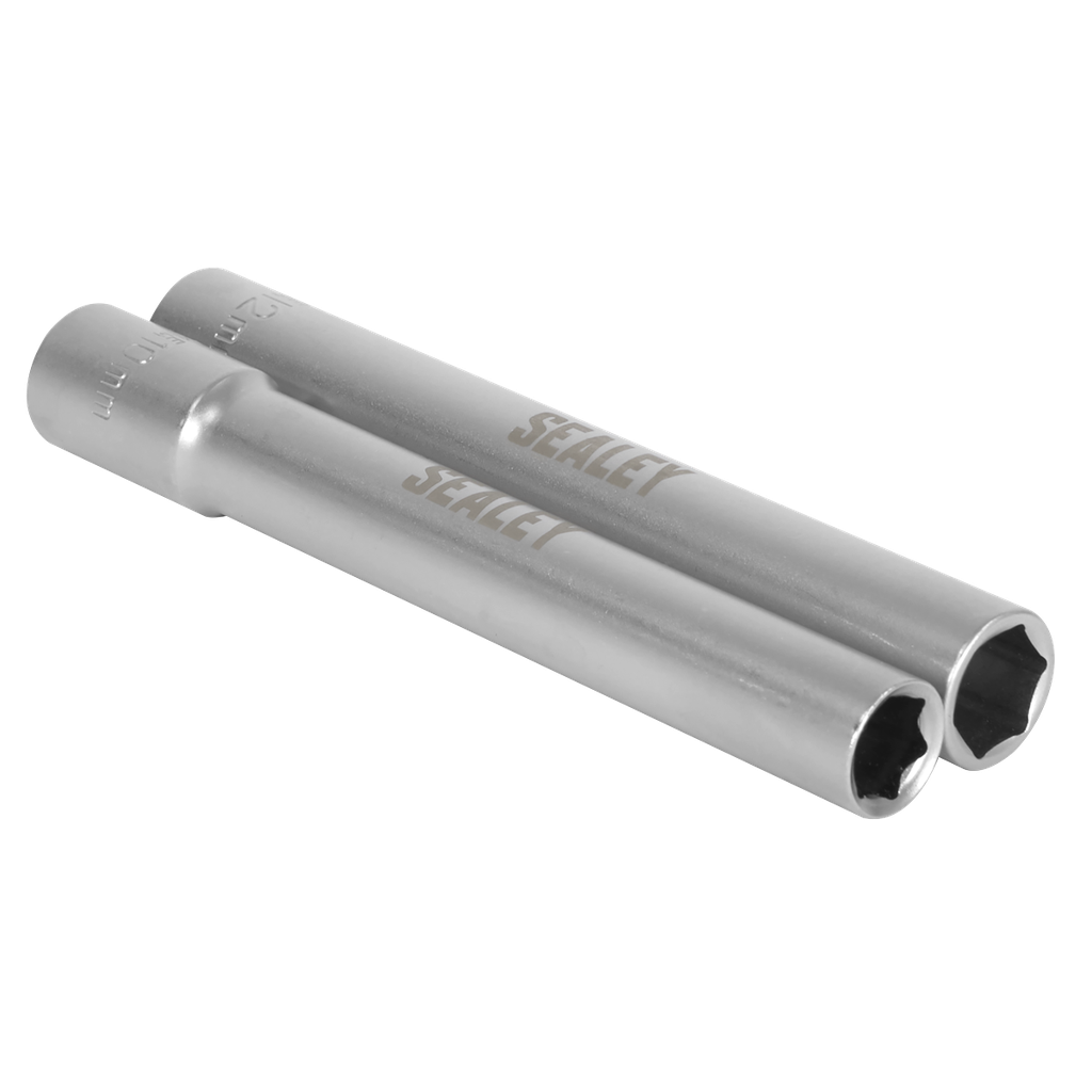 Sealey Extra-Deep Socket Set 3/8"Sq Drive 2pc