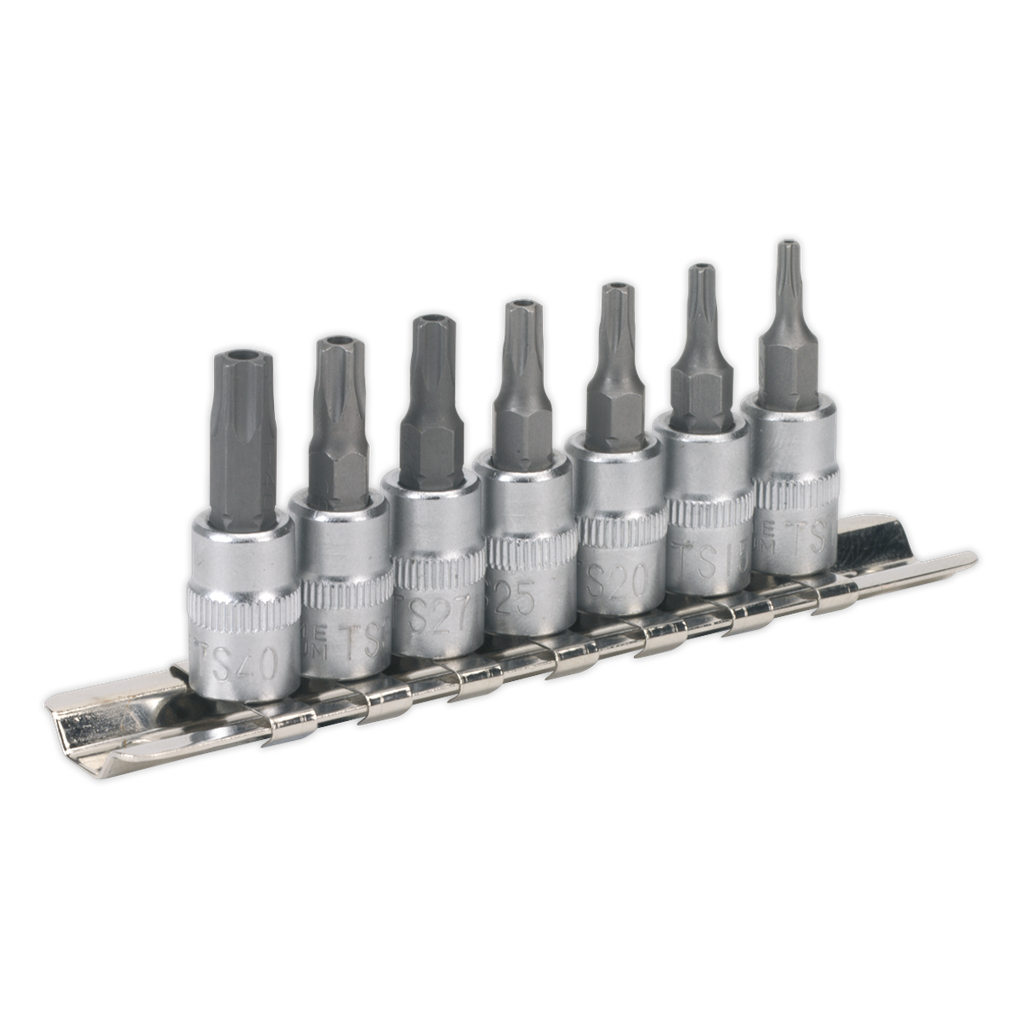 Sealey Premier TRX-TS* Security Socket Bit Set 1/4"Sq Drive 7pc