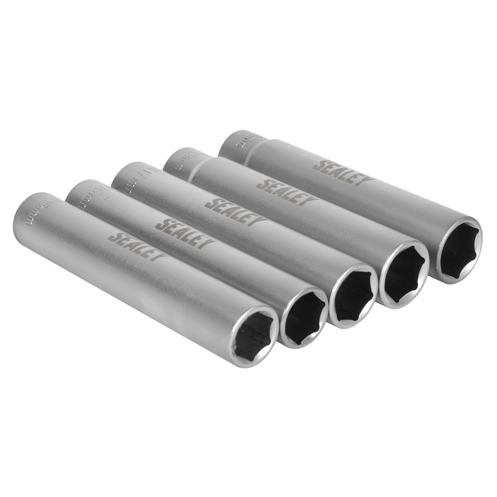 Sealey Extra-Deep Socket Set 3/8"Sq Drive 5pc