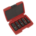 Double Ended Impact Socket Set 1/2"Sq Drive 5pc