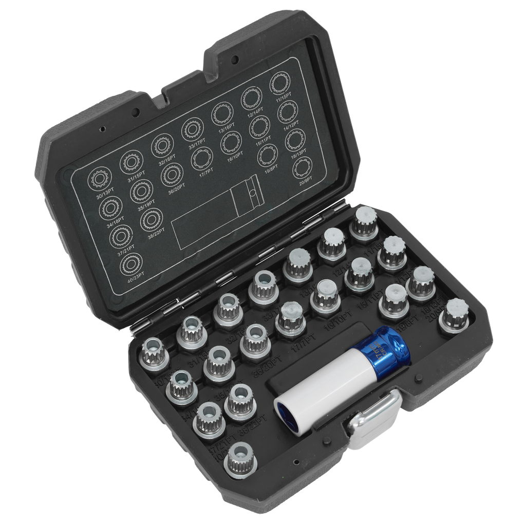 Locking Wheel Nut Key Set for BMW & Mini 21pc