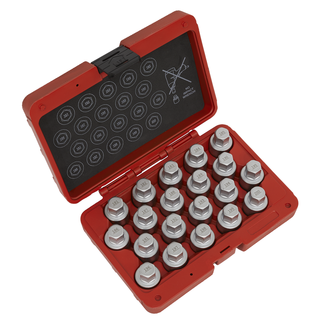 Sealey Locking Wheel Nut Key Set for Vauxhall-C 20pc