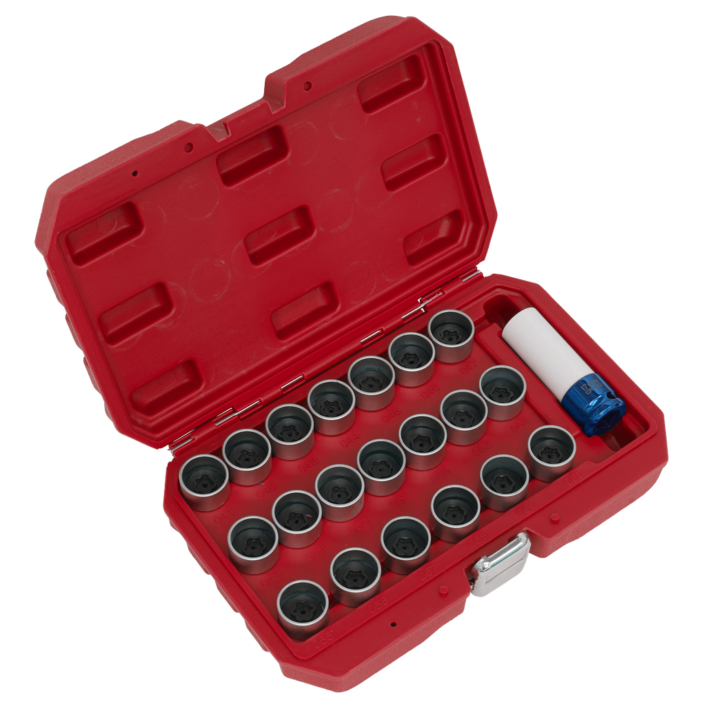 Sealey Locking Wheel Nut Key Set for BMW 21pc