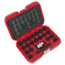 Sealey Locking Wheel Nut Key Set for VAG 22pc