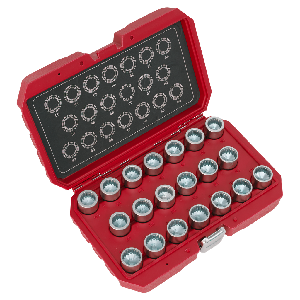 Sealey Locking Wheel Nut Key Set for Porsche 20pc