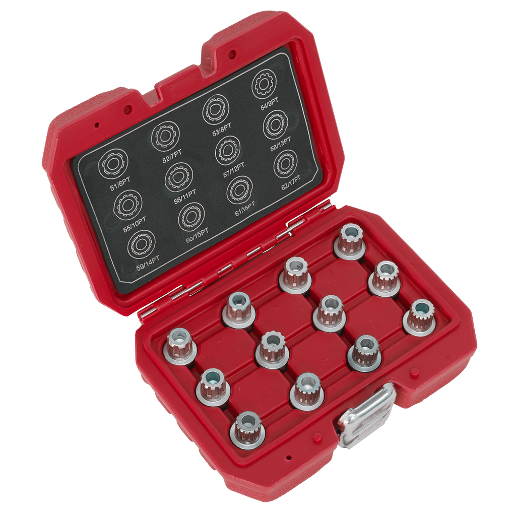 Sealey Locking Wheel Nut Key Set for VW 12pc