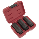 Sealey Deep Weighted Impact Socket Set 1/2"Sq Drive 3pc