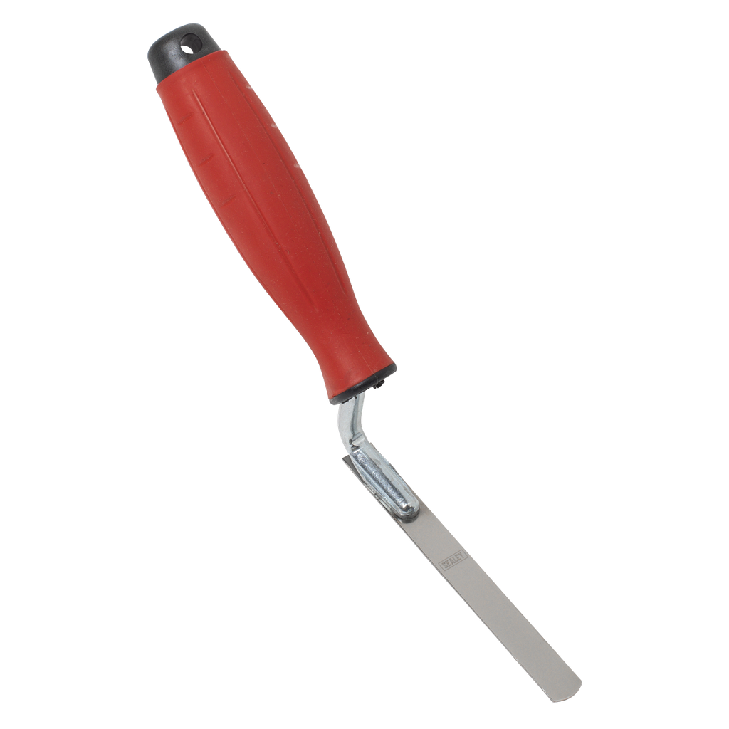 Stainless Steel Edging Trowel with Rubber Handle 12mm