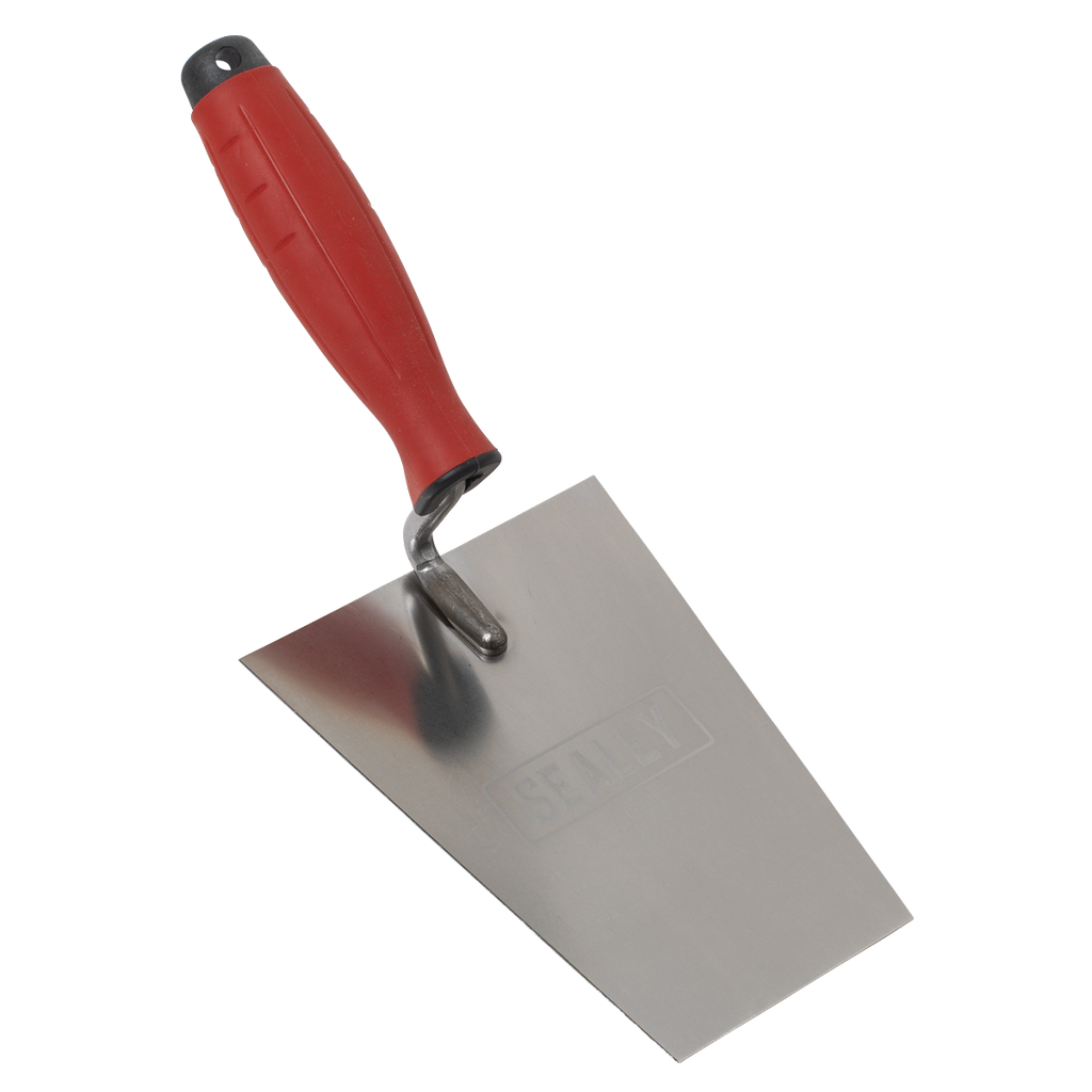 Stainless Steel Masonry Trowel with Rubber Handle 160mm