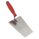 Sealey Stainless Steel Bucket Trowel with Rubber Handle 180mm